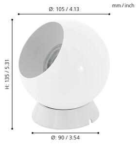 Eglo 94513 - Lampă LED de masă/aplică PETTO 1, 1x GU10, 2,8 W, 230 V, albă