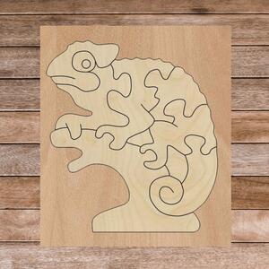 Bicolor insert montessori din lemn pentru copii - CAMELEON PLOP | SENTOP