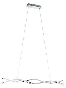 Eglo LASANA 2 96102 - Lustră LED suspendată pe cablu, 2 LED-uri, 35 W, 230 V, 3000 K (lumină caldă), crom lucios