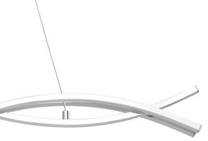Eglo LASANA 2 96102 - Lustră LED suspendată pe cablu, 2 LED-uri, 35 W, 230 V, 3000 K (lumină caldă), crom lucios