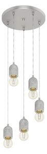 Eglo 95524 - Lustra SILVARES 5xE27/60W/230V