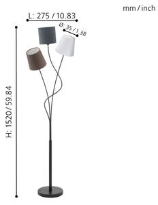 Eglo 94995 - Lampadar MARONDA 3xE14/40W/230V
