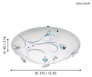 Eglo 95689 - LED Plafoniera SORRENTA 1 LED/16W/230V