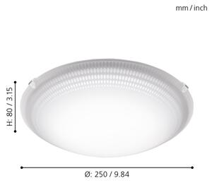 Eglo 95672 - LED Plafoniera MARGITTA 1 LED/8,2W/230V