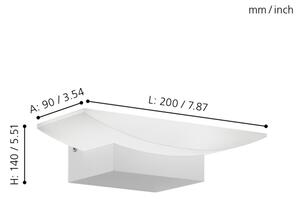 Eglo 96037 - Aplică de perete METRASS LED/5,6W/230V
