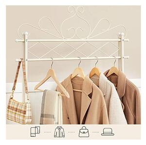 Suport pentru umerase, Songmics, Crem, HSR07W, 92 x 41 x 173 cm