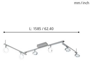 Eglo 96183 - Spot CARDILLIO 1, 6xLED 3,2W + 3xLED 3,3W, 230V