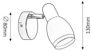 Rabalux 6060 - Lampa spot ELITE 1xE14/40W/230V