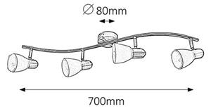 Rabalux 6309 - Lampa spot SOMA 4xE14/40W/230V
