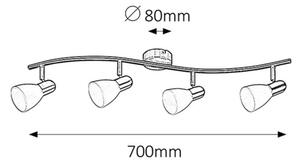 Rabalux 6304 - Lampa spot SOMA 4xE14/40W/230V