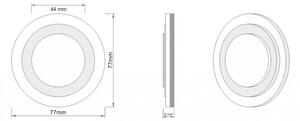 LDST LI-01-SS-BC8 - Iluminat scară LILI 8xLED/1,2W/230V