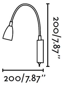 FARO 40994 - Corp de iluminat perete LOKE LED/3W/230V