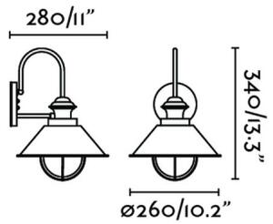 FARO 71128 - Corp de iluminat perete exterior NAUTICA 1xE27/11W/230V