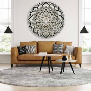 Pictură murală 3D mare din lemn I Mandala comunicării