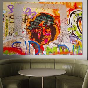 Tablou Canvas Premium LuxCanva® B1124, The Amazing John Lennon , Culori, Living, Muzician, Idol, Formatie, The Beatles, Activist, Marea Britanie, Artist, Culori Vibrante