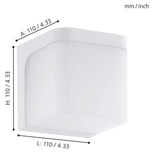 Eglo 96255 - Aplică LED de perete pentru exterior JORBA LED/4,9W/230V IP44