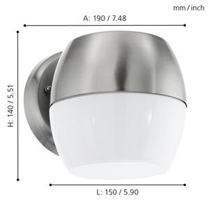 Eglo 95982 - LED Corp de iluminat perete exterior ONCALA LED/11W