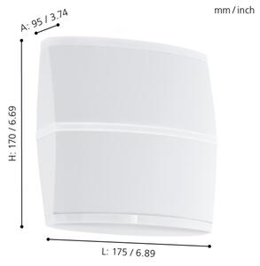 Eglo 96006 - LED Corp de iluminat perete exterior PERAFITA 2xLED/6W