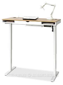 Z0ND0 Masă PC Osto 120 (stejar alb + alb). 1109813