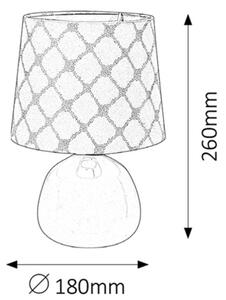 Rabalux 4379 - Lampă de masă ELLE E14/40W