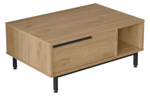 Masuta De Cafea Felora Melamina Natur-negru 90x60x37.5 Cm