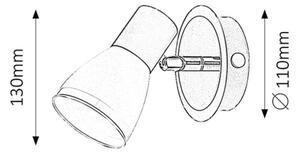 Rabalux 5976 - Lampă spot ATI E14/15W
