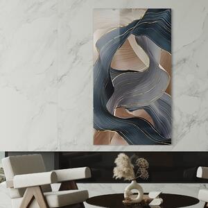 Tablou Canvas Premium LuxCanva® B1106, Pierdut In Pastel , Living, Abstract, Valuri, Culori Pastelate, Furtuna, Dormitor, Culori Vibrante