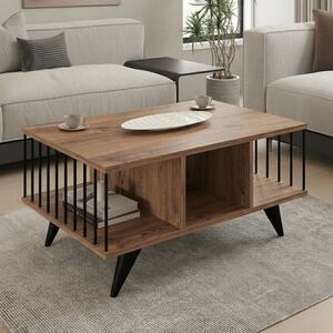 Masuta De Cafea Pavina Sonoma Cu Negru 90x60x39.5 Cm