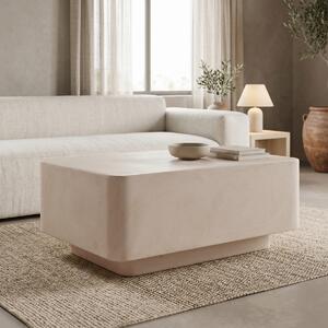 Masuta De Cafea Nelora MGO Crem 90x60x38 Cm
