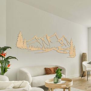 Pictură murală din lemn - Munți și pădure | SOFI