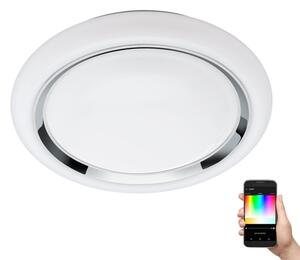 Eglo 96686 - Plafonieră LED RGBW CAPASSO-C, dimabil, 17W, 230V