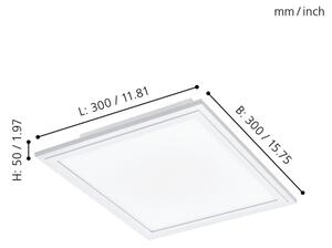 Corp de iluminat LED RGBW dimabil SALOBRENA-C LED/16W Eglo 96662 + telecomandă