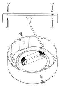 Eglo 96678 - Lampă de tavan LED RGBW dimmabilă FUEVA-C LED/21W/230V BT