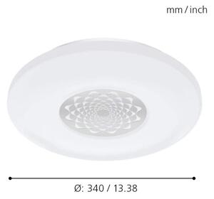 Eglo 9682 - Plafonieră LED RGB dimabilă CAPASSO-C LED/17W/230V