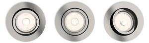 Philips 50393/17/PN - SET 3x Lampa incastrata DONEGAL 1xGU10/5,5W/230V