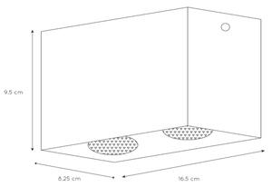 Lucide 09101/02/31 - Lampa spot BODI 2xGU10/50W/230V