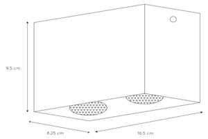 Lucide 09101/02/30 - Lampa spot BODI 2xGU10/50W/230V