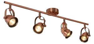 Lucide 77974/20/17 - Spot LED CIGAL 4xGU10/5W/230V de cupru