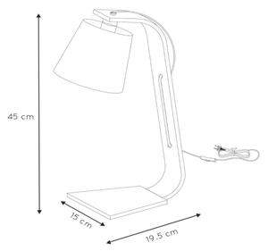 Lucide 06502/81/31 - Lampa de masa NORDIC 1xE14/40W/230V alb