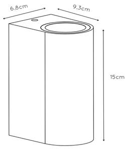 Aplică de exterior Lucide 27863/02/97 BOOGY 2xGU10/4W/230V IP44