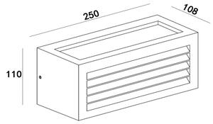 Lucide 27853/01/30 - Aplica perete exterior DIMO 1xE27/18W/230V