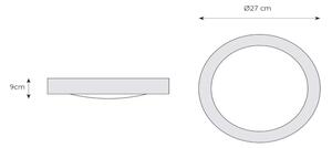 Lucide 79158/01/12 - Plafoniera baie FRESH 1xE27/20W/230V