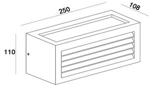 Lucide 27853/01/97 - Aplica perete exterior DIMO 1xE27/18W/230V IP54