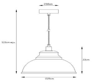 Lucide 34400/29/38 - Lampa suspendata ISLA 1xE14/40W/230V crem
