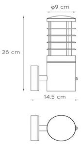 Lucide 14871/01/30 - Aplica perete exterior cu senzor SOLID 1xE27/60W/230V