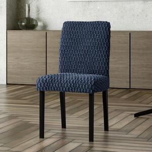 Huse bielastice MOSAICO albastre scaun cu spatar 2 buc (45 x 45 x 50 cm)