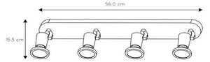 Lucide 11903/20/30 - Lampa spot LED JASTER-LED 4xGU10/5W/230V neagra