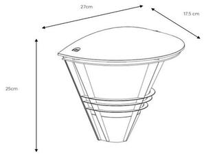 Lucide 11812/01/31 - Aplica perete exterior LIVIA 1xE27/60W/230V