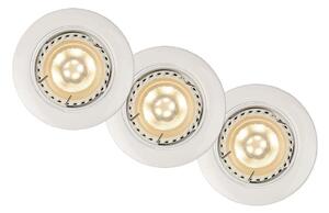 Lucide 11001/15/31 - SET 3x Lampa incastrata LED FOCUS 1xGU10/5W/230V alba