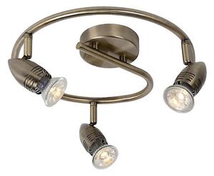 Lucide 13955/14/03 - Lampa spot LED CARO-LED 3xGU10/5W/230V bronz